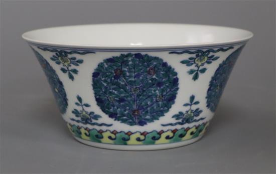 A Chinese doucai bowl height 15.5cm